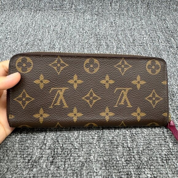 Louis Vuitton Clemence Brown Monogram Canvas Wallet 375-082025 - Picture 3 of 8
